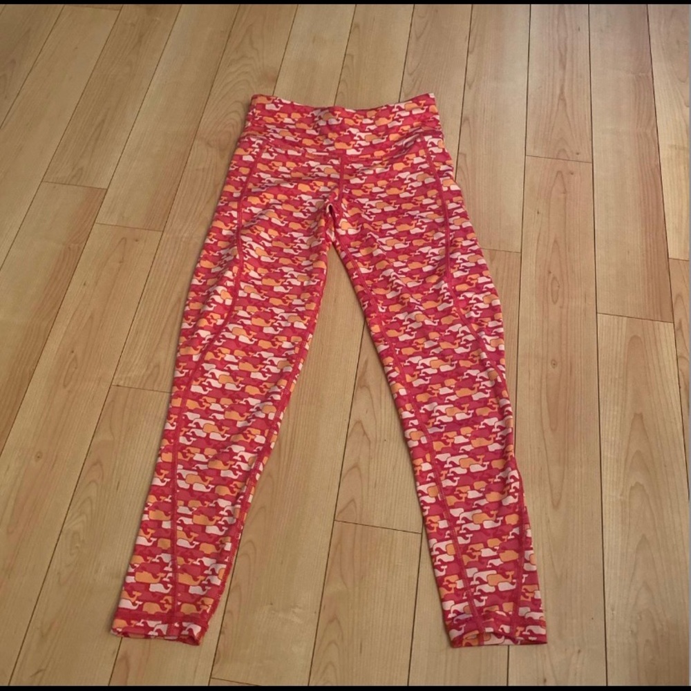 VINEYARD VINES WHALE LOGO WORKOUT LEGGINGS SIZE XS